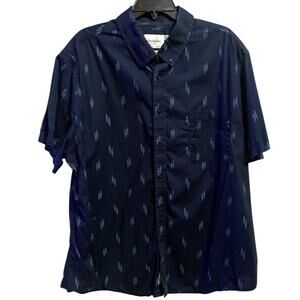 Goodfellow & Co Northrop Short Sleeve Navy shirt XXL